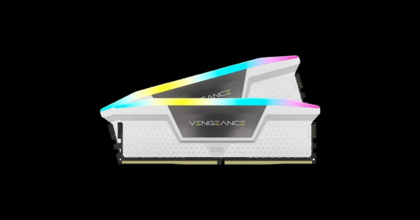 Corsair Vengeance RGB DDR5 32 Go (2 x 16 Go) 6000 MHz CL36 1.4V - Blanc