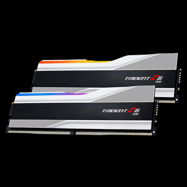 G.Skill Trident Z5 RGB 32 Go (2 x 16 Go) DDR5 6400 MHz CL32 - Argent