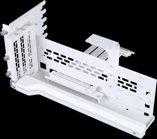 Kit Riser PCIe 4.0 16X Phanteks Premium RGB avec support vertical et nappe 22cm (Blanc)